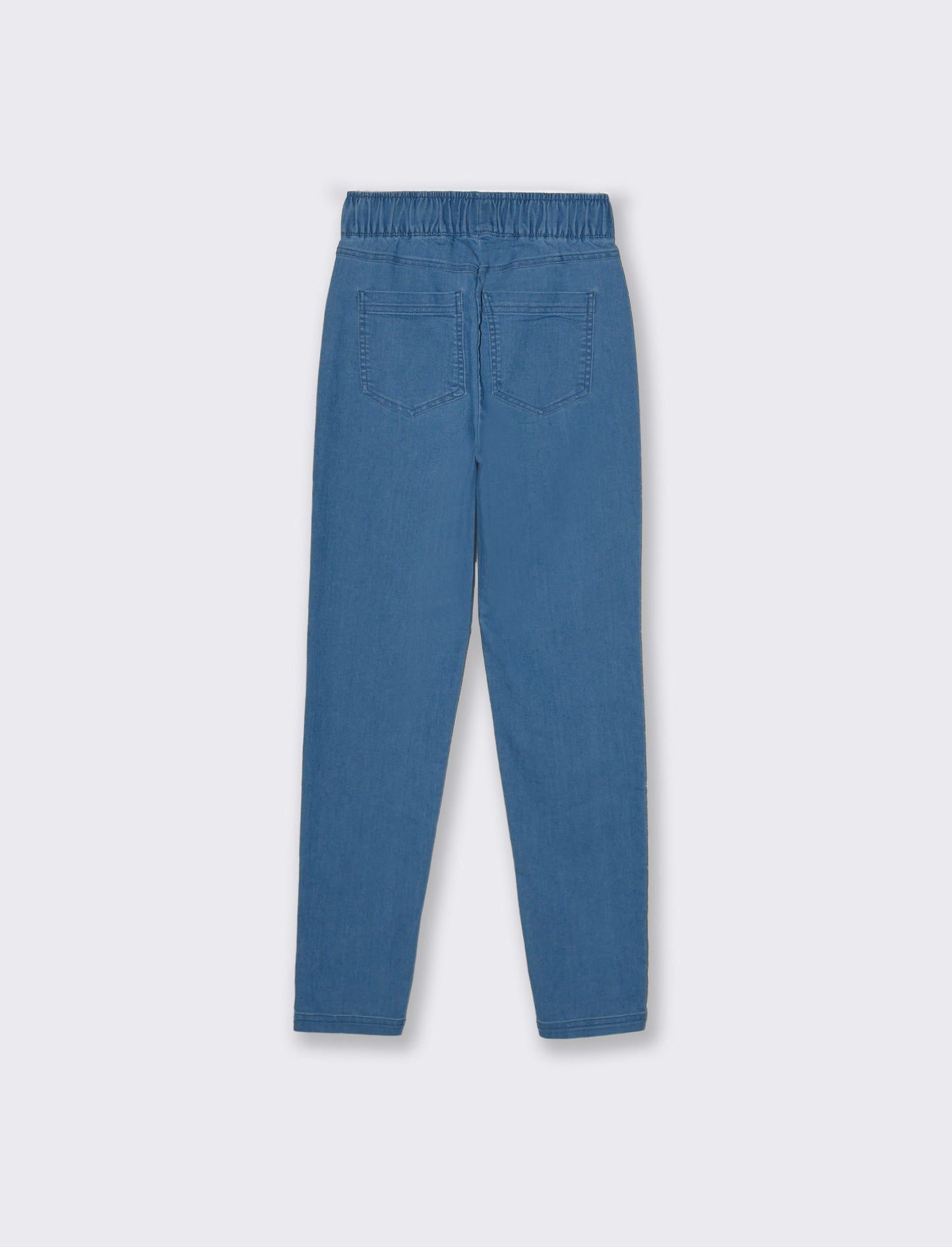Woman's elastic waistband pants - Blue