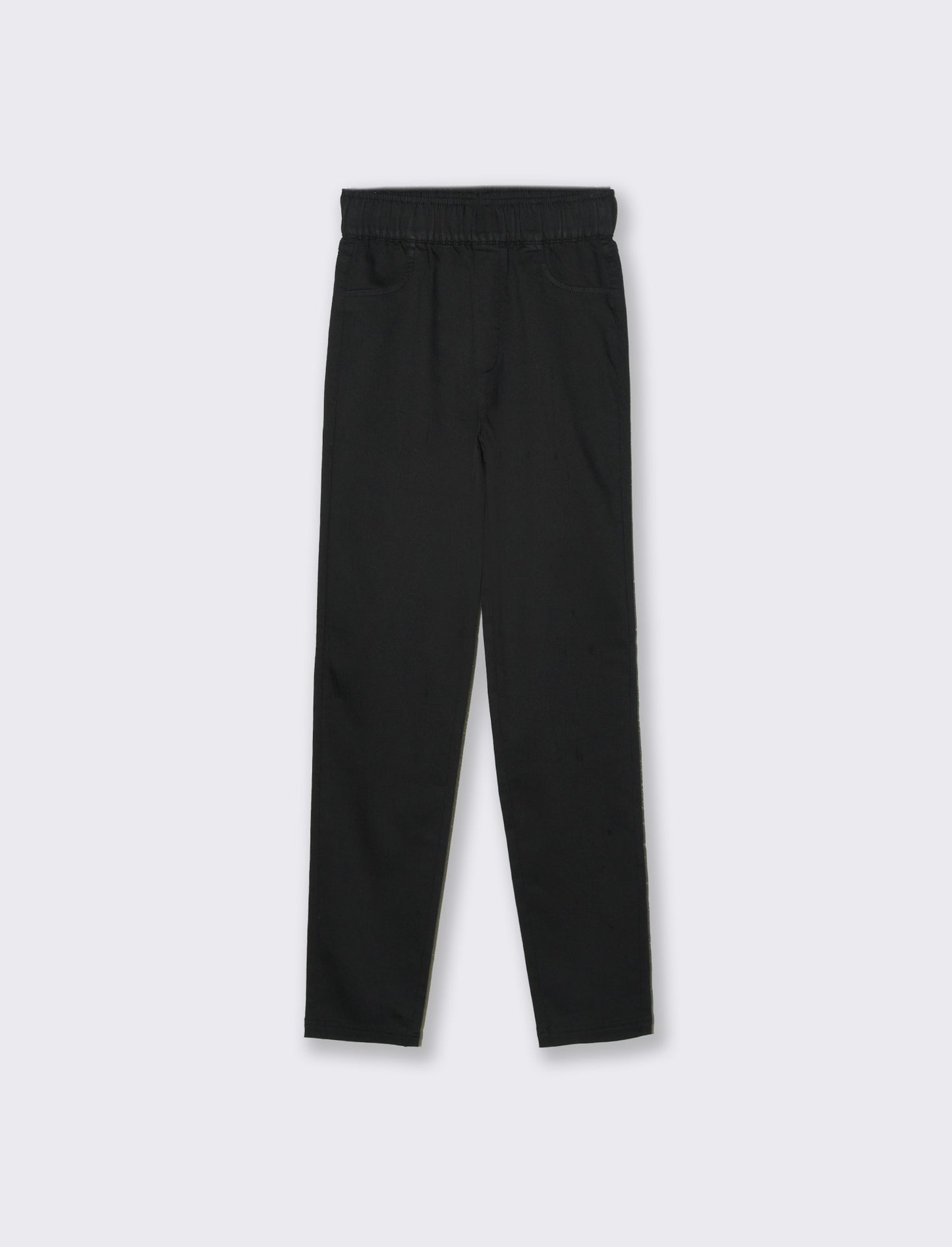 Pantalone con elastico in vita da donna - Nero