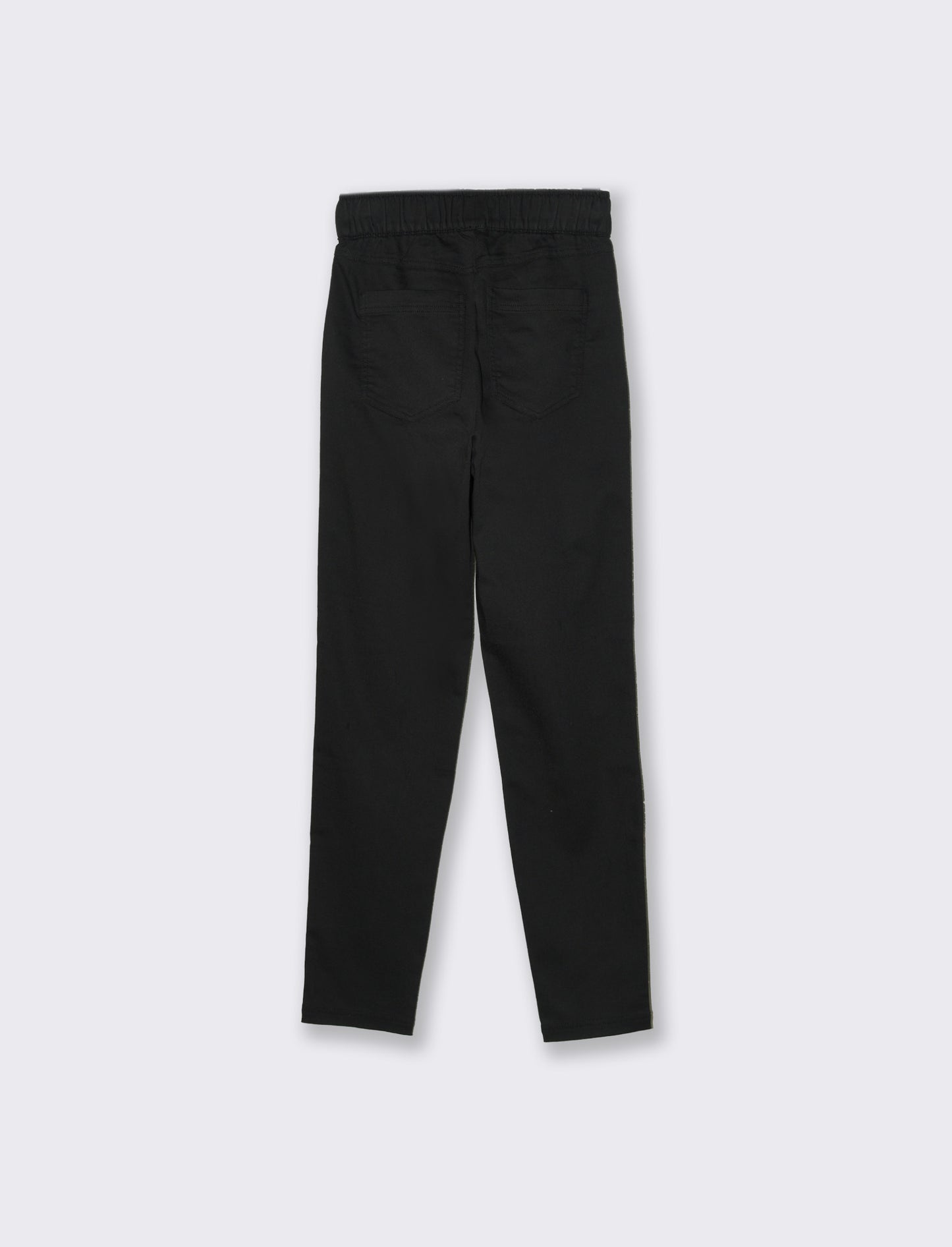 Pantalone con elastico in vita da donna - Nero