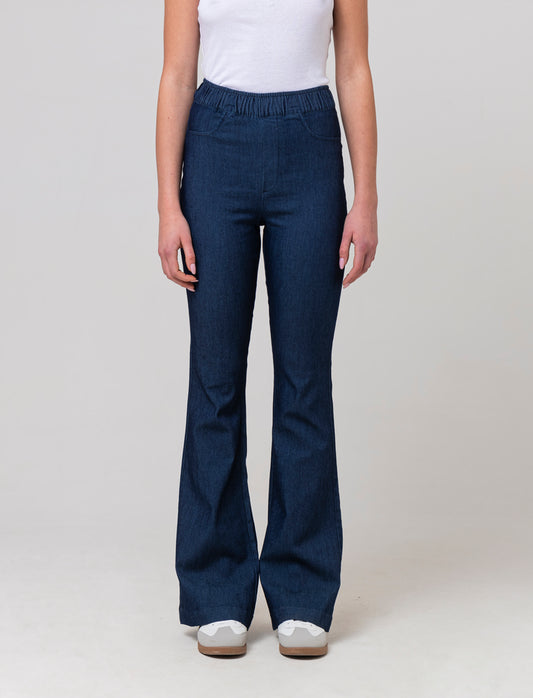 Woman's flared pants for stylish comfort - Blue