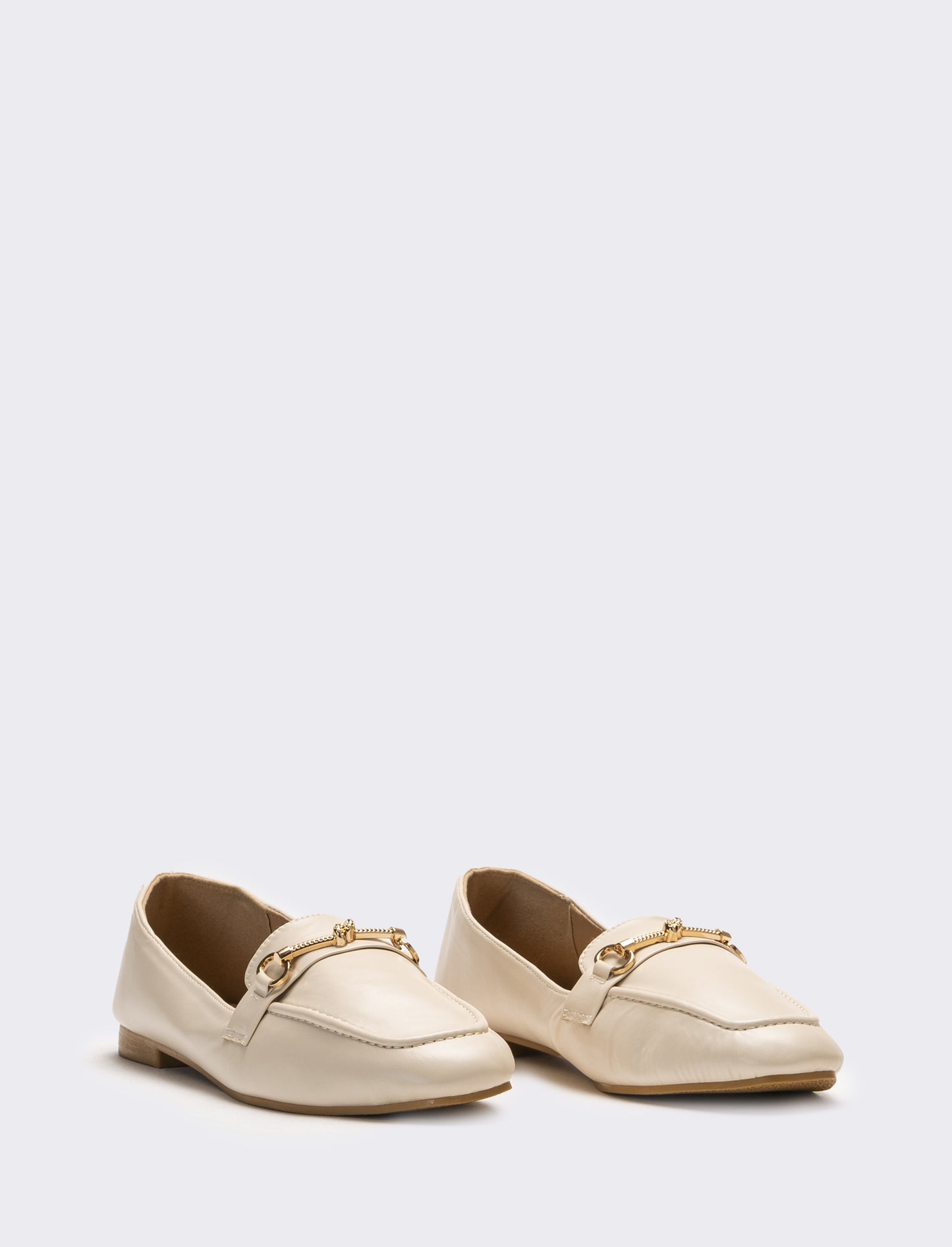 Mocassino da donna con morsetto - Beige