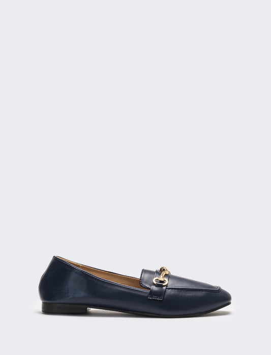 Mocassino da donna con morsetto - Blu