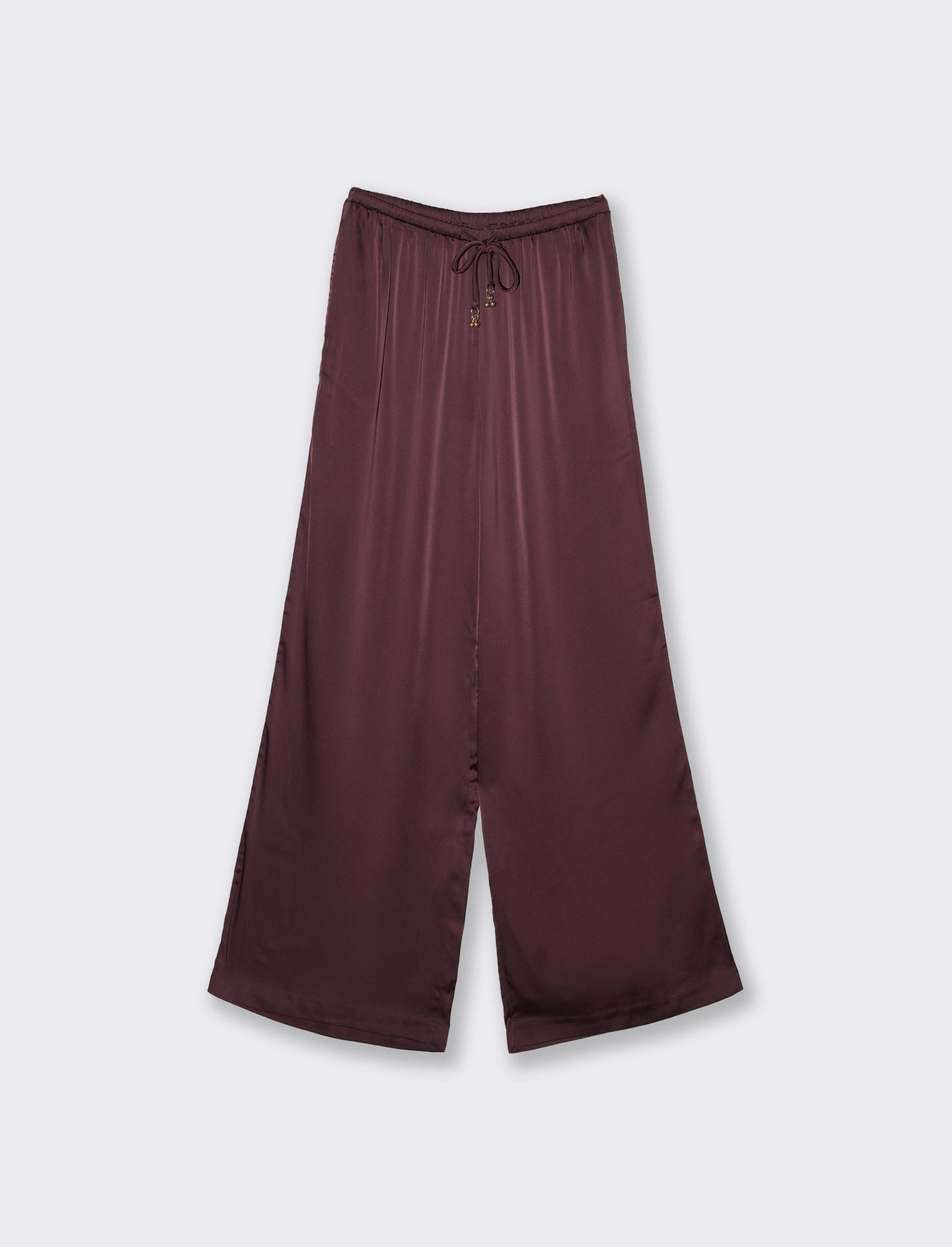 Pantalone con elastico e culisse da donna - Viola