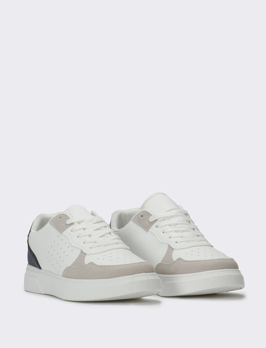 Sneakers da uomo con riporti - Bianco