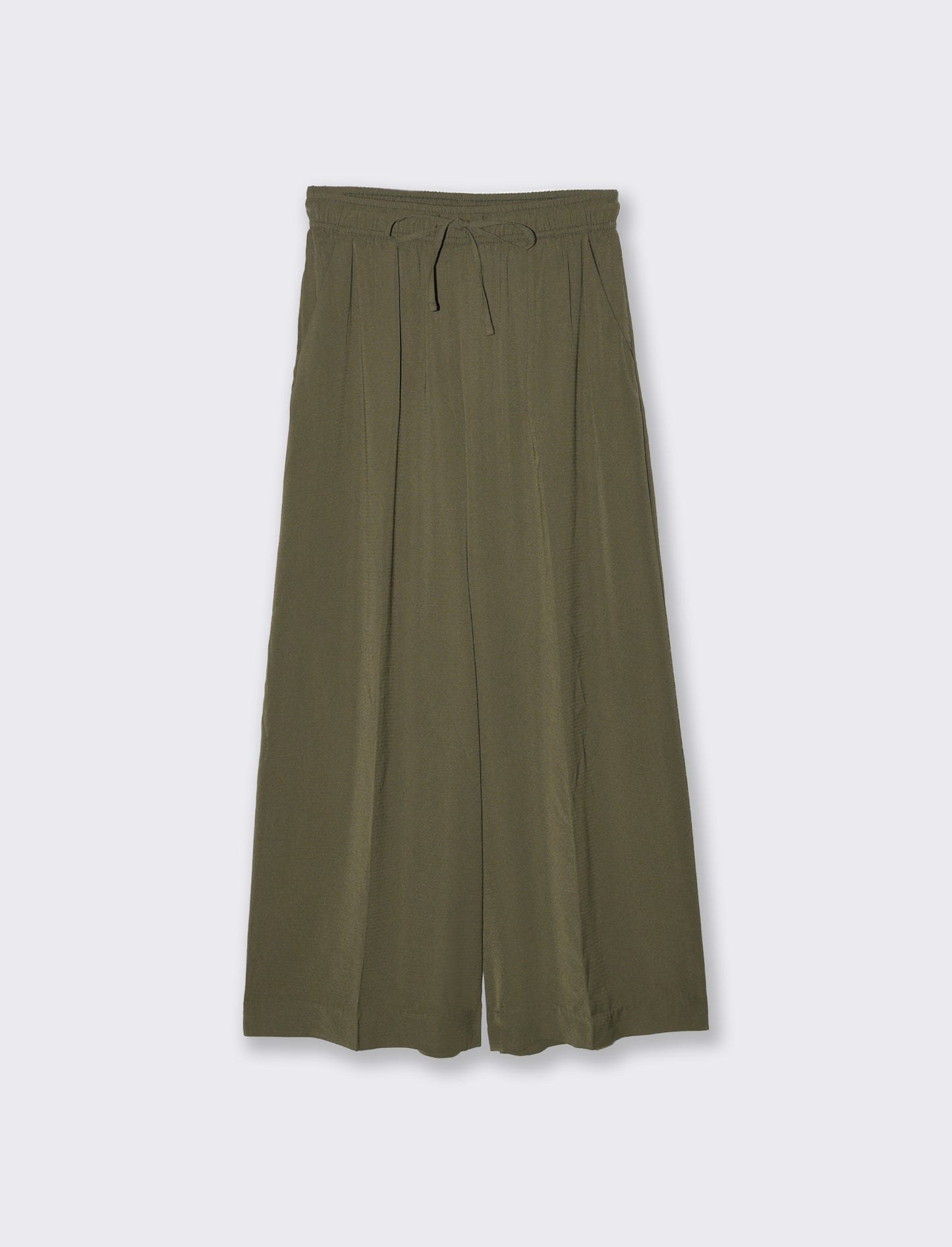 Woman's drawstring pants for comfort and style - Green