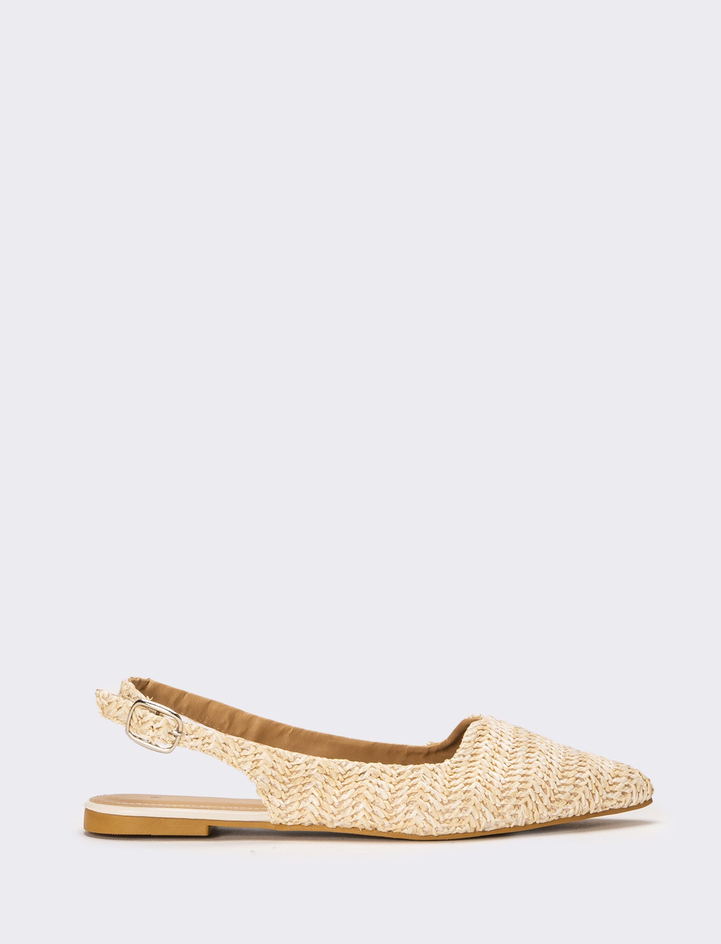 Ballerina effetto paglia da dona - Beige
