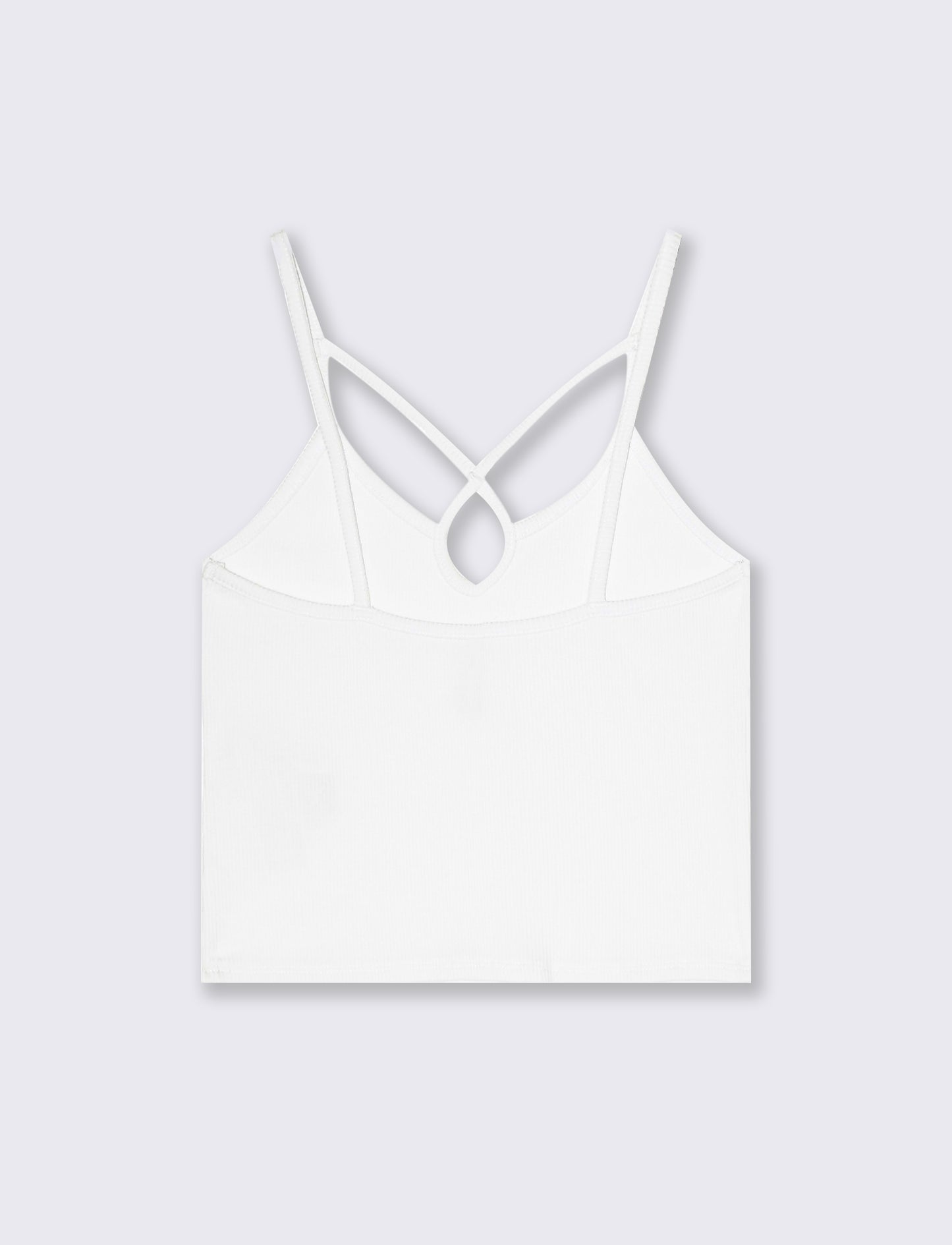 Top a costine da donna - Bianco