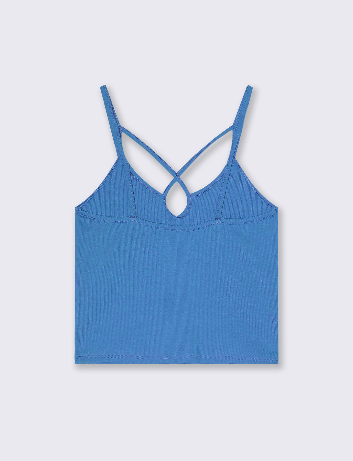Top a costine da donna - Bluette
