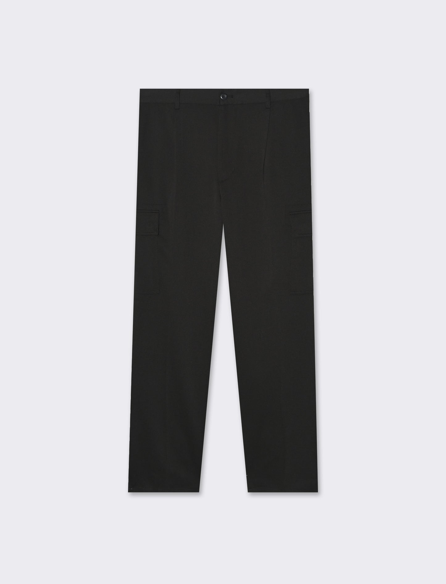Pantaloni chino tailored cargo da uomo - Nero