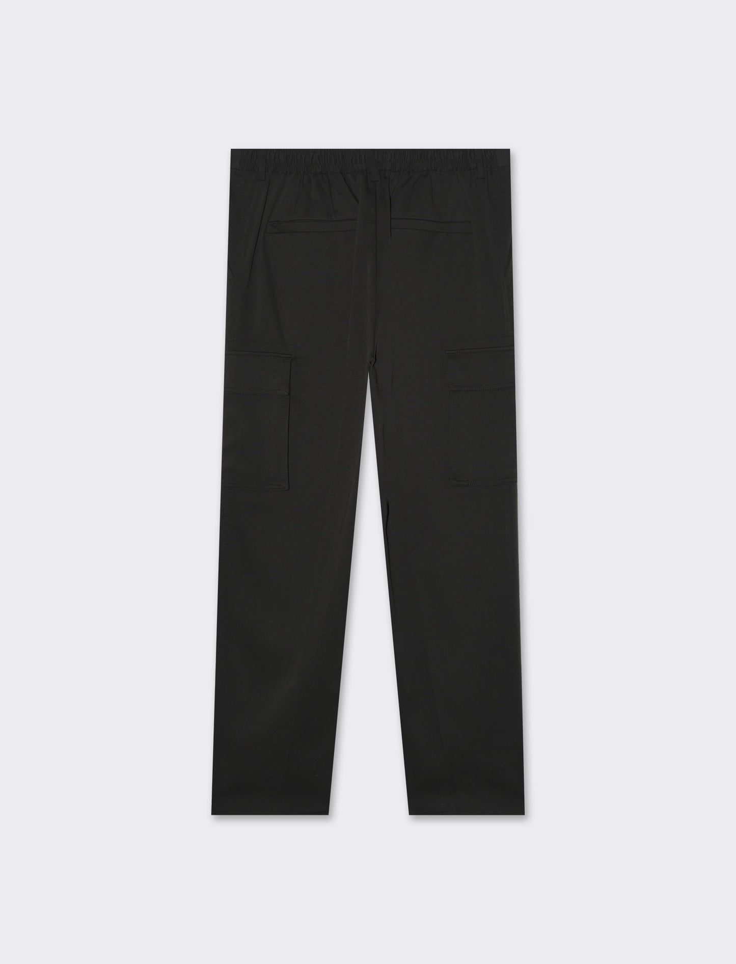 Pantaloni chino tailored cargo da uomo - Nero