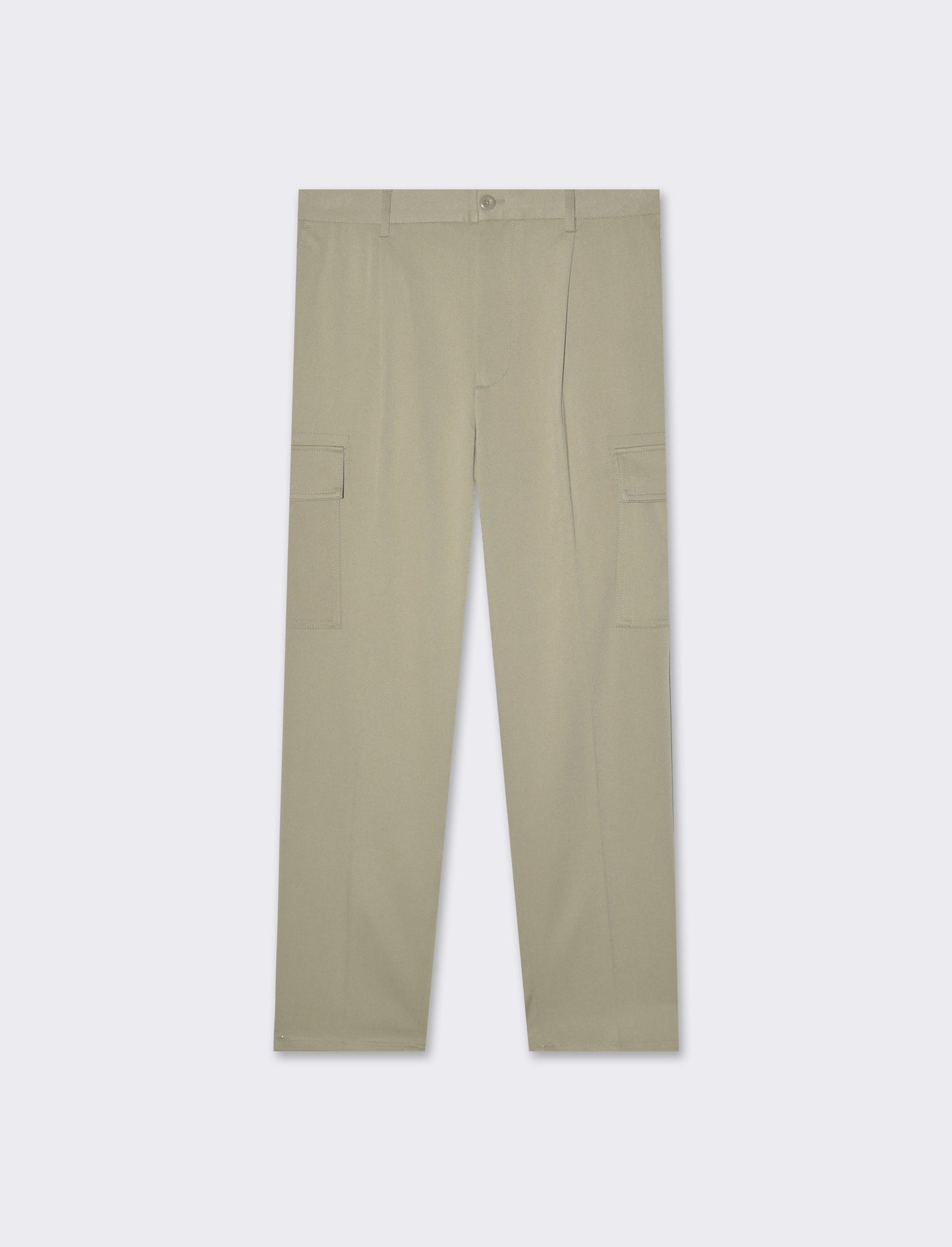 Pantaloni chino tailored cargo da uomo - Verde salvia