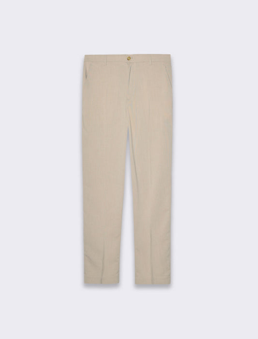 Man's straight fit chino pants - Beige