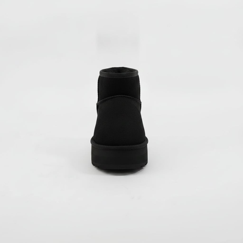 Suede snow ankle boot - Black