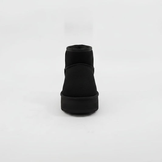 Suede snow ankle boot - Black