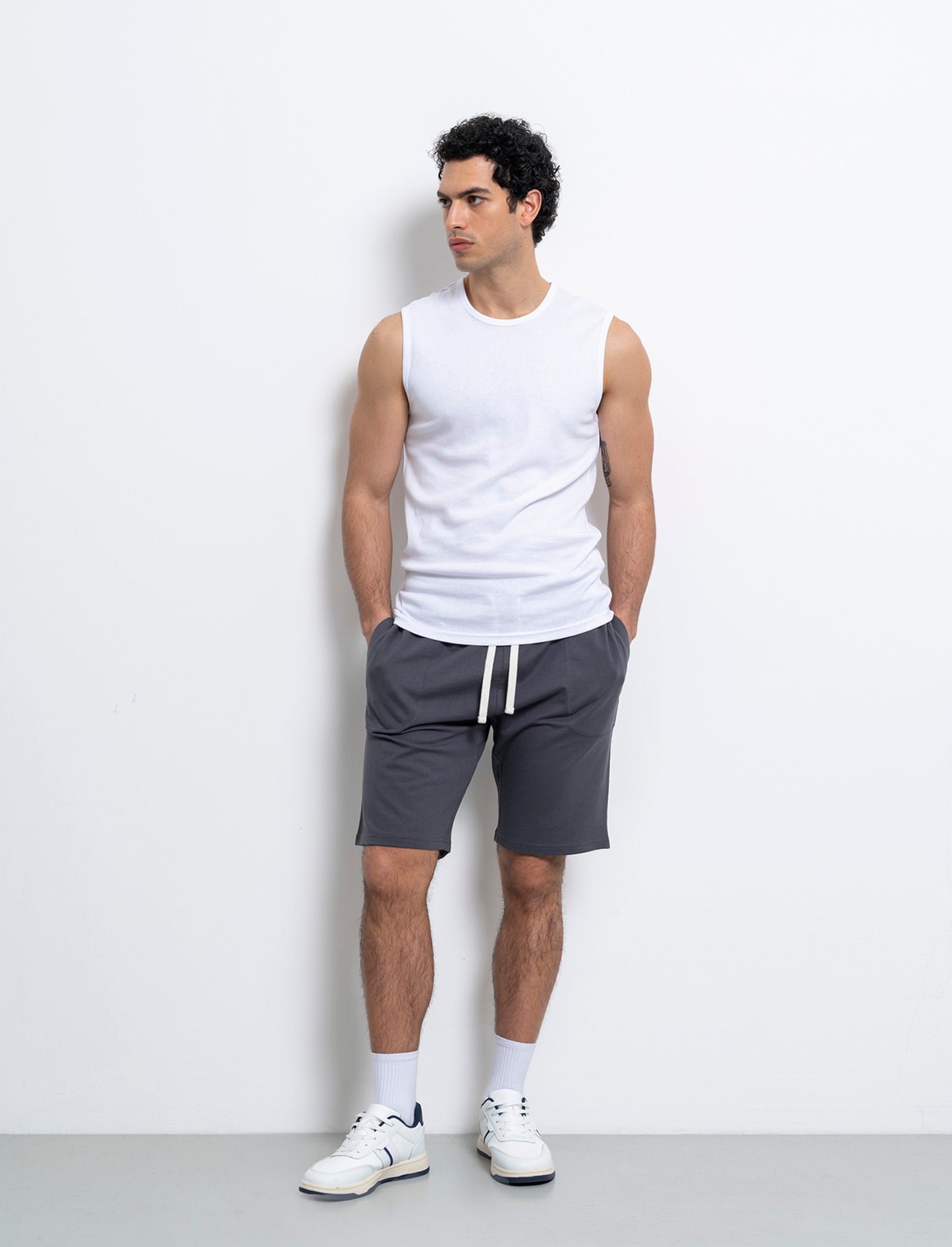 Bermuda in felpa con vita jogger da uomo - Avion