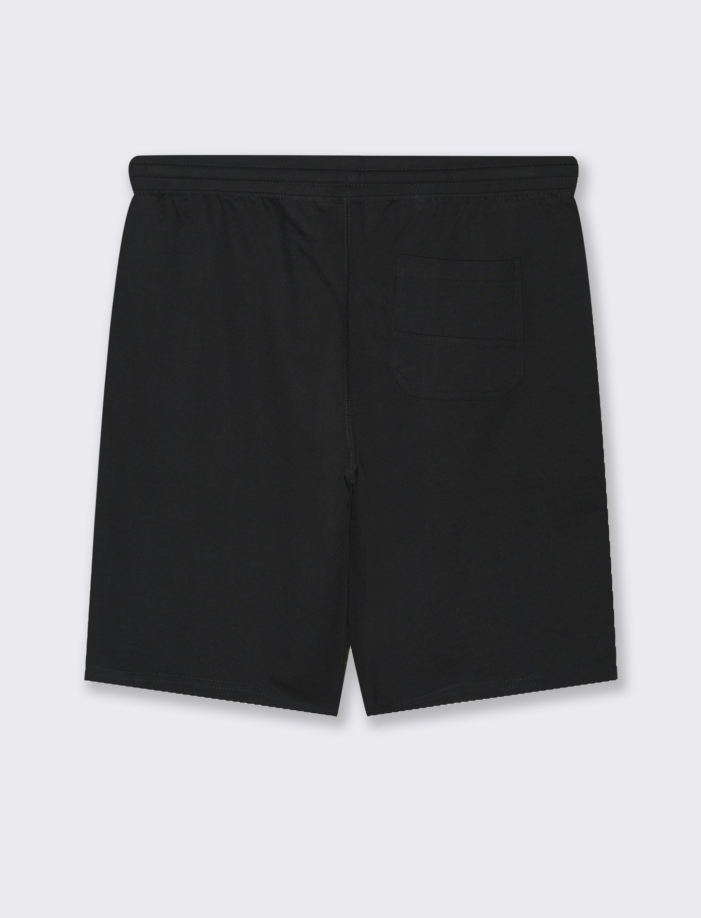 Bermuda in felpa con vita jogger da uomo - Nero