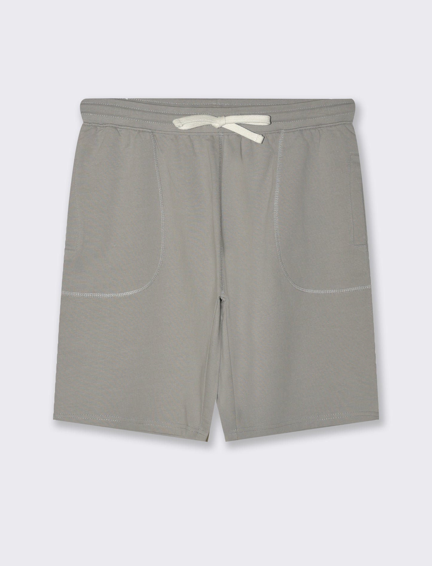 Bermuda in felpa con vita jogger da uomo - Grigio