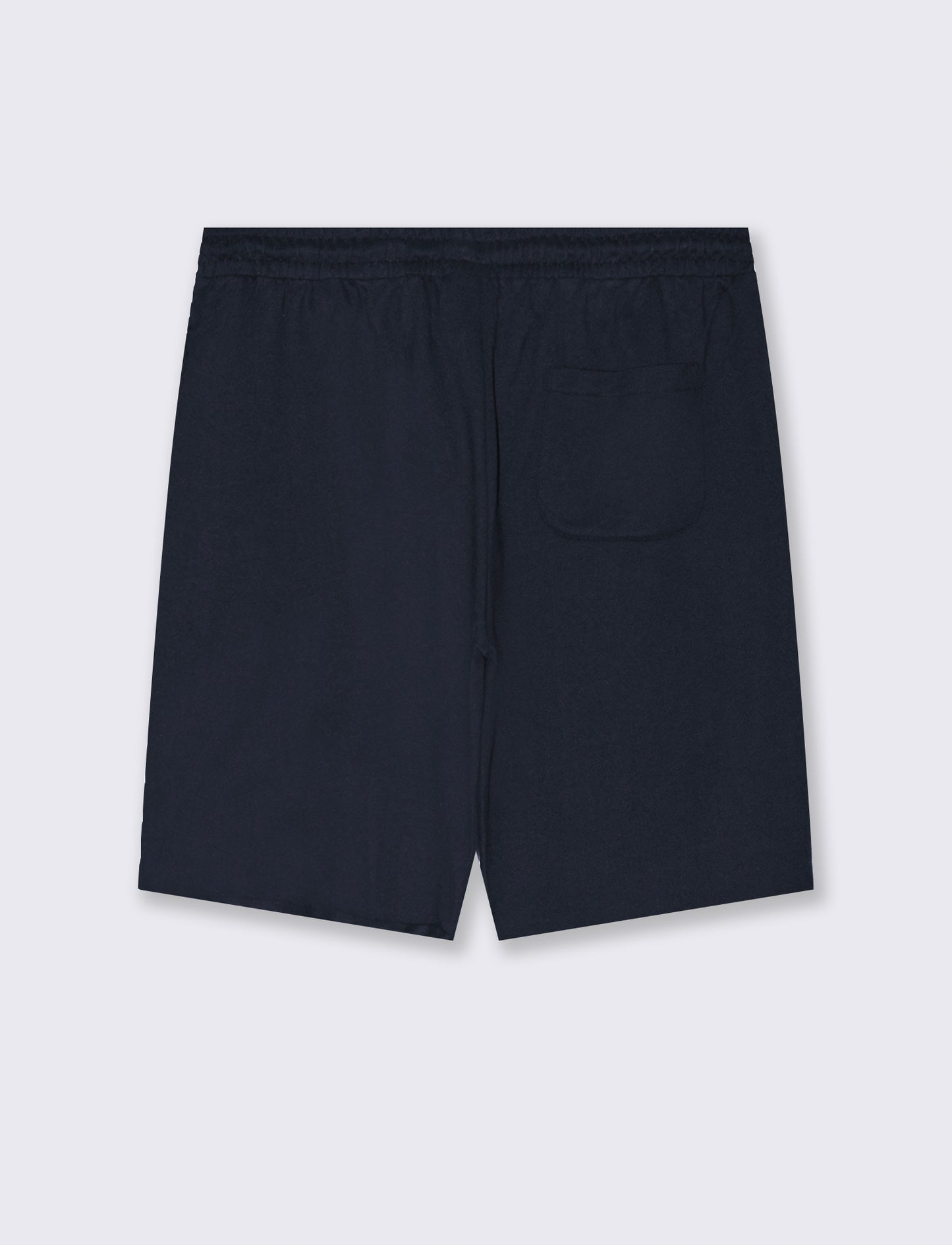 Bermuda basic in felpa con vita jogger da uomo - Blu
