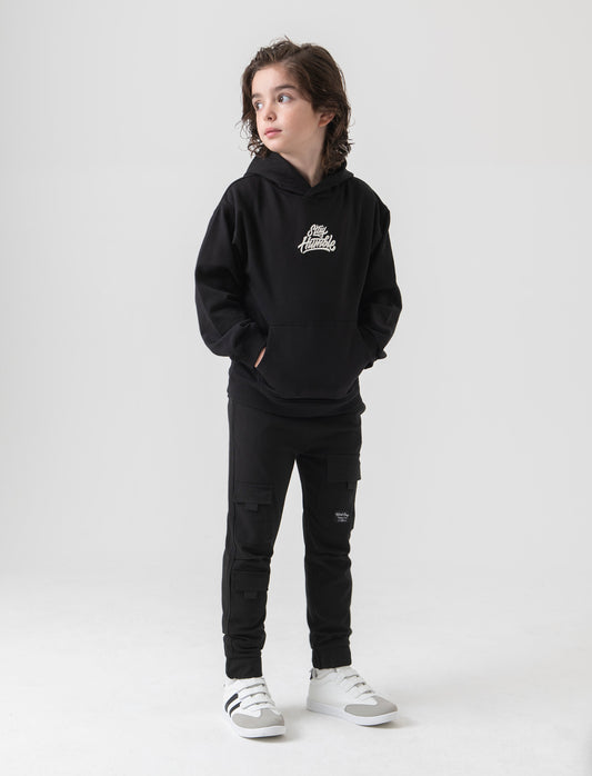 Pantalone con tasconi da bambino - Nero