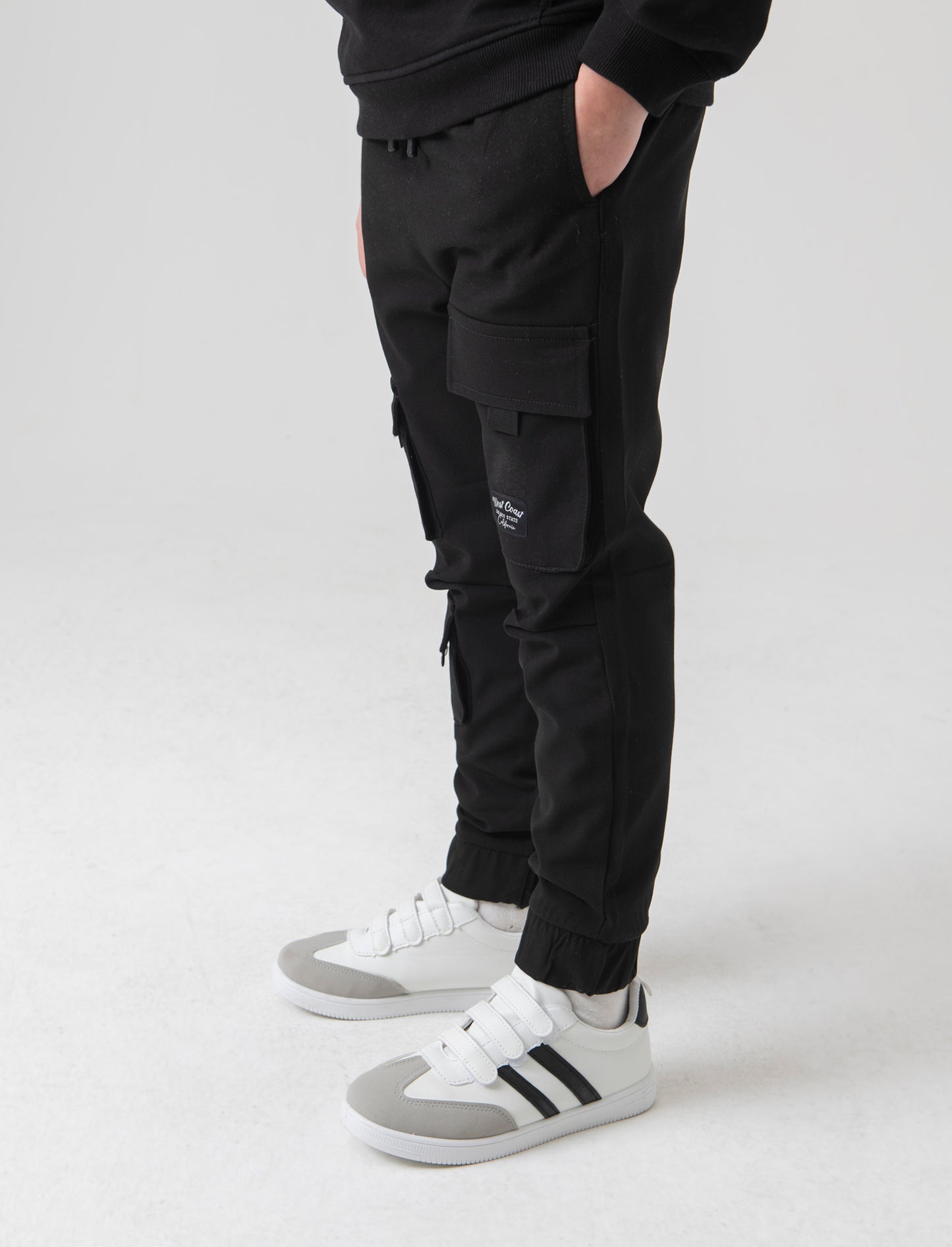 Pantalone con tasconi da bambino - Nero
