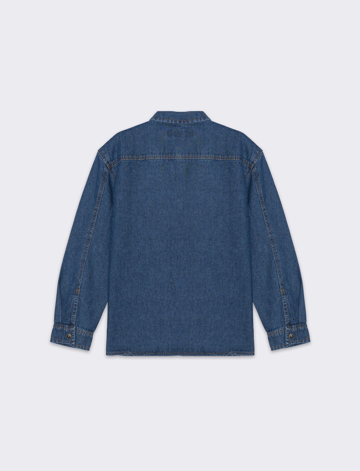 Camicia in denim con tasconi da bambino - Denim
