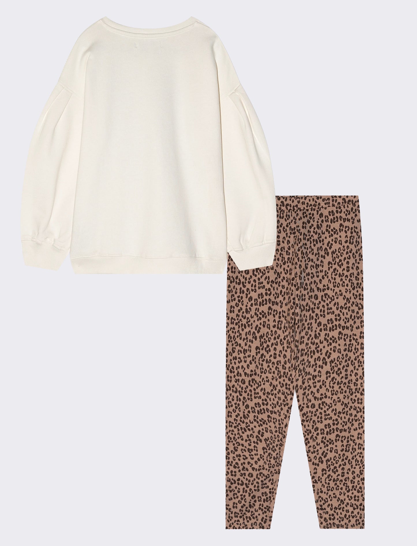 Complete long sleeve sweatshirt and leggings - White