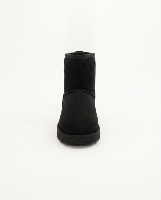 Snow Boot in Suede Microfiber - Black