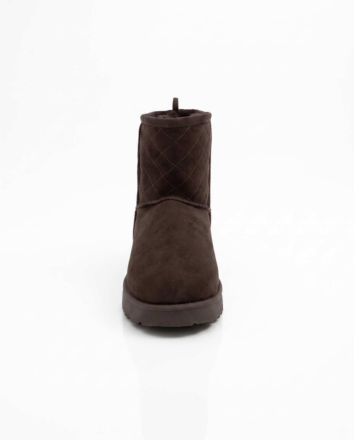 Snow Boot in Suede Microfiber - Brown