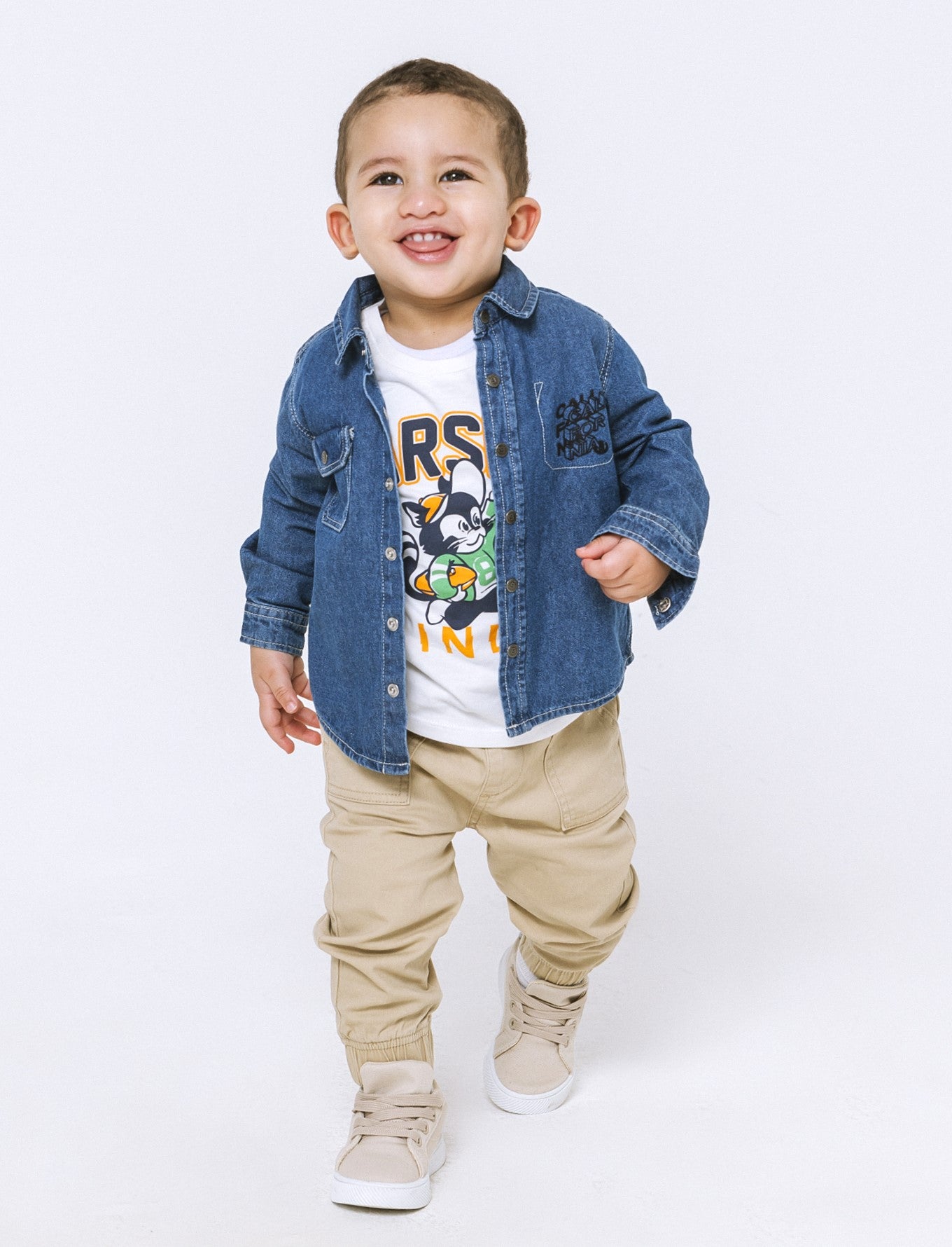 Camicia in denim da neonato - Denim