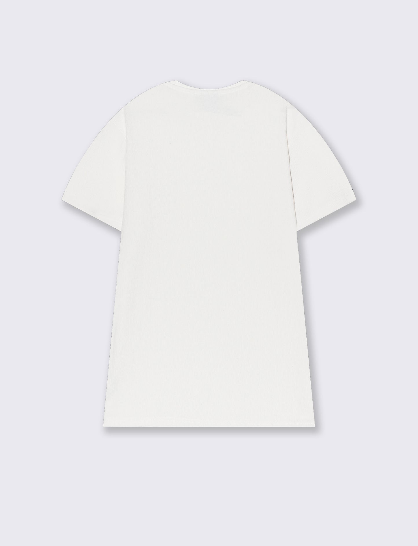 T-shirt girocollo struttura jacquard da uomo - Bianco sporco
