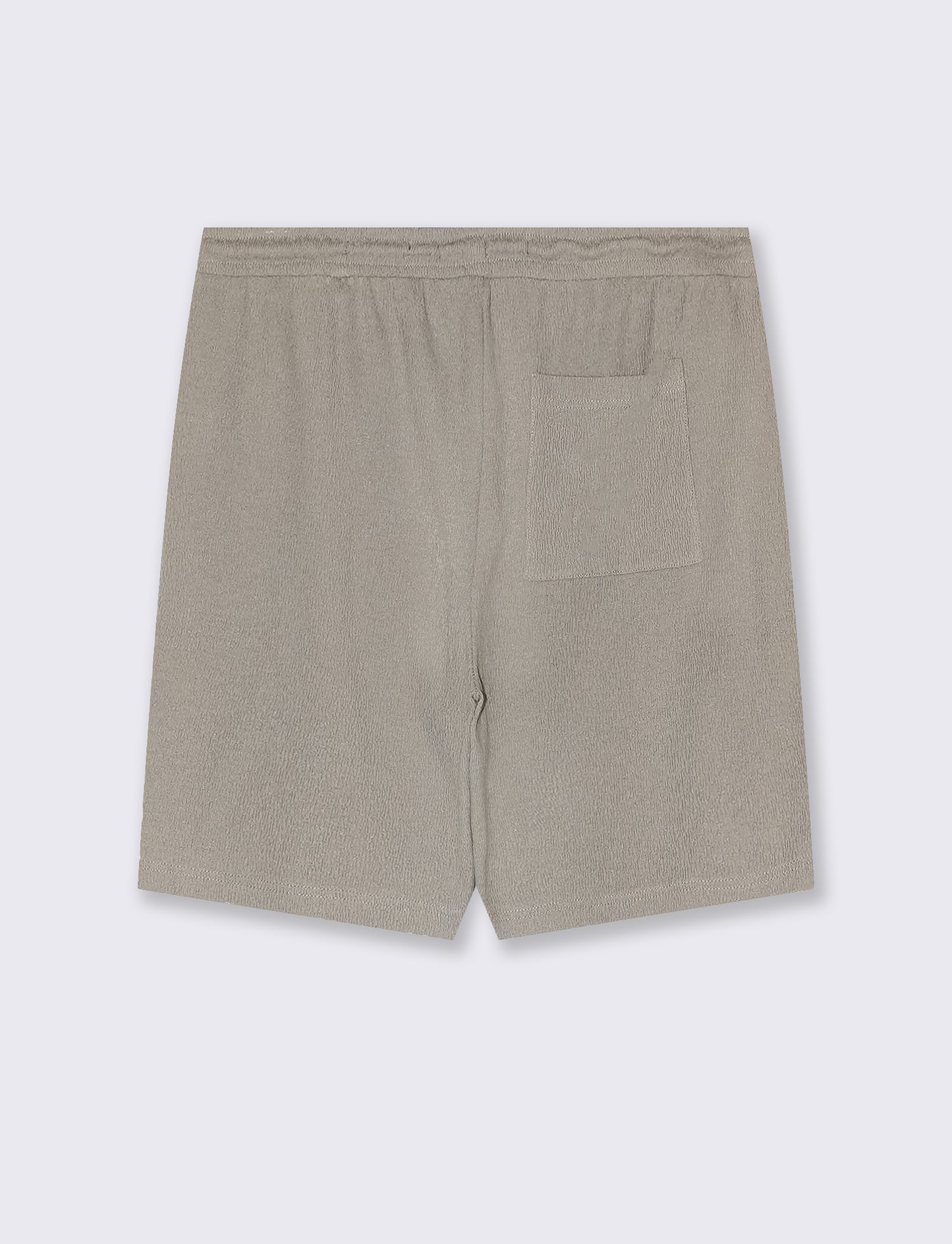 Man's jacquard structure jogger bermuda shorts - Green