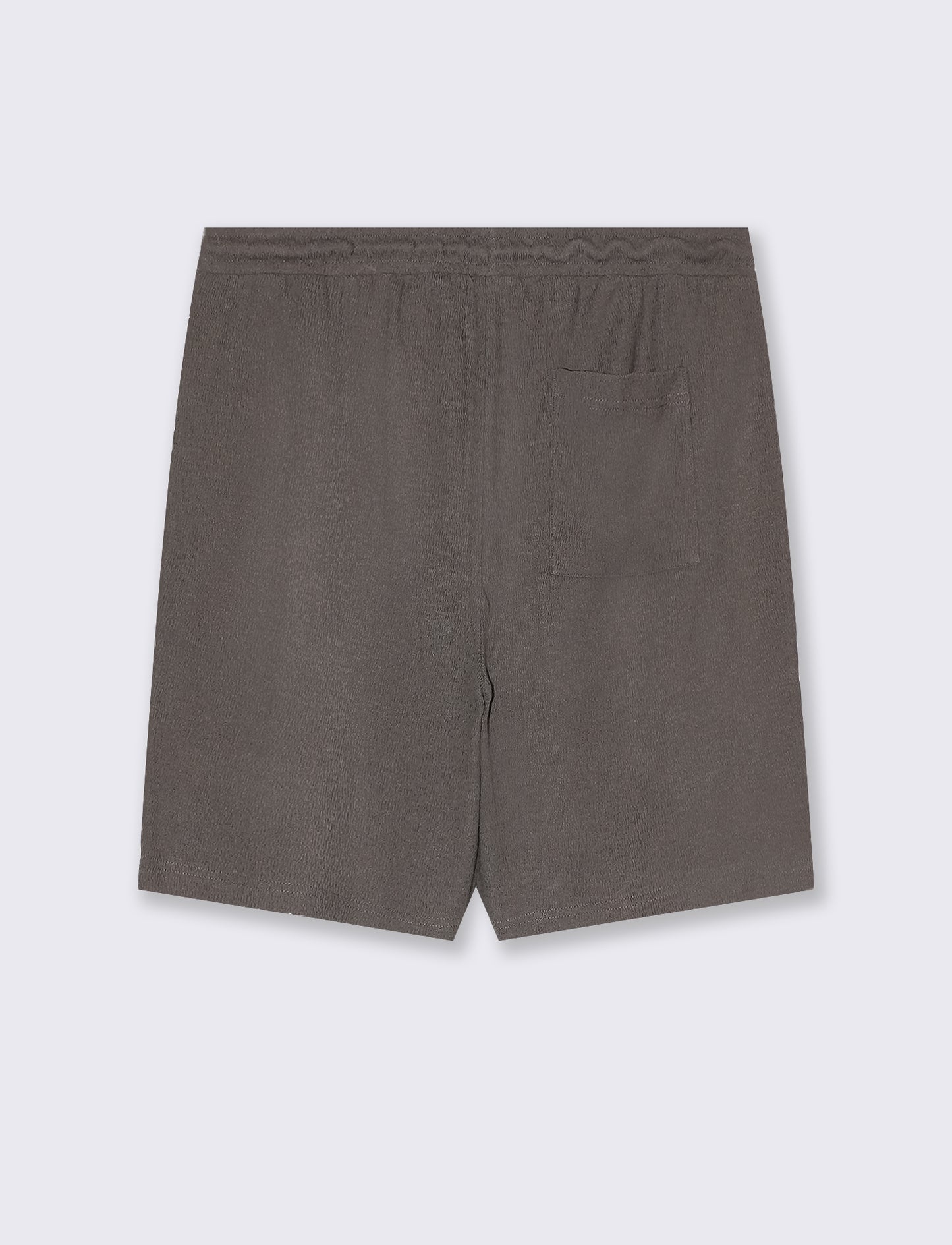 Man's jacquard structure jogger bermuda shorts - Grey