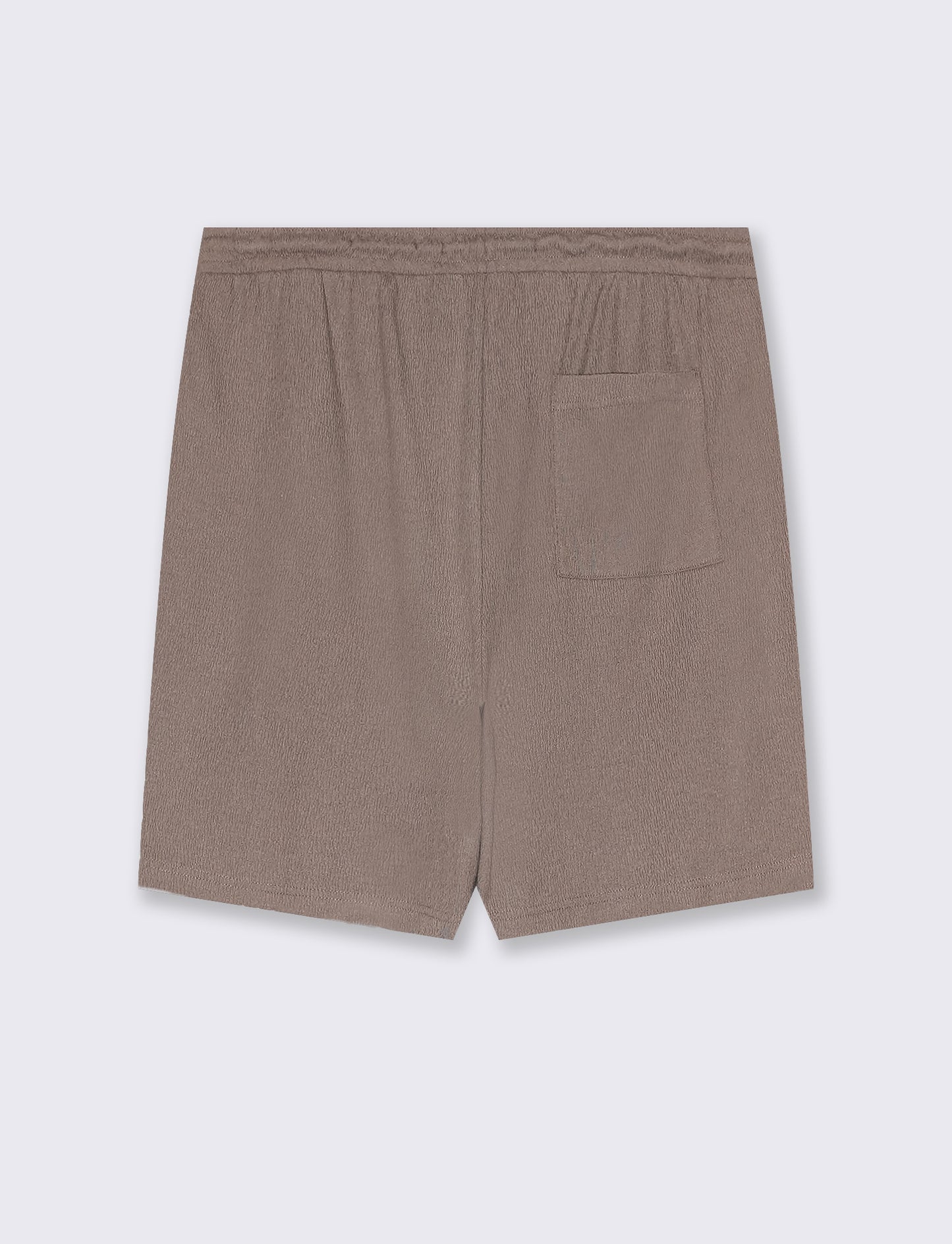 Man's jacquard structure jogger bermuda shorts - Grey