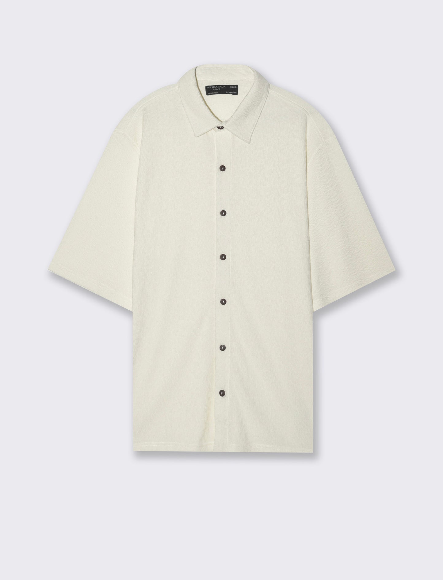 Camicia basic regular fit easy iron da uomo - Bianco sporco