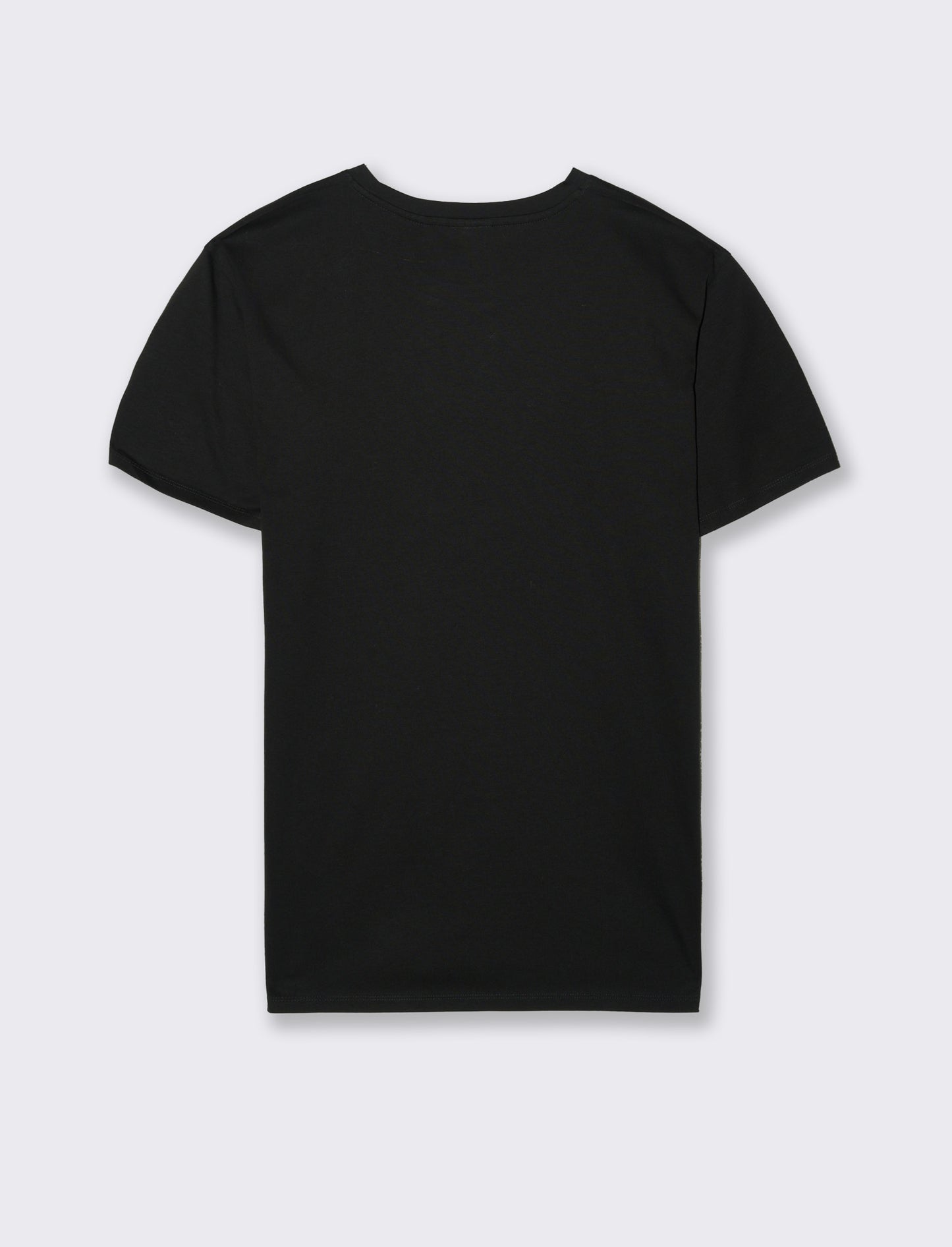 T-shirt in cotone premium mercerizzato da uomo - Nero