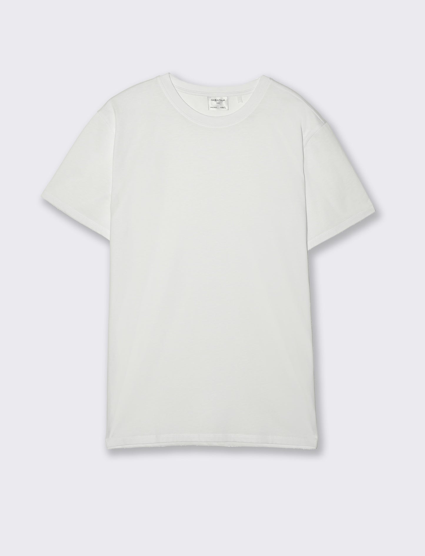 T-shirt in cotone premium mercerizzato da uomo - Bianco
