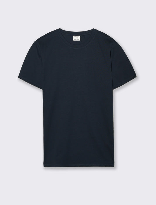 T-shirt in cotone premium mercerizzato da uomo - Blu