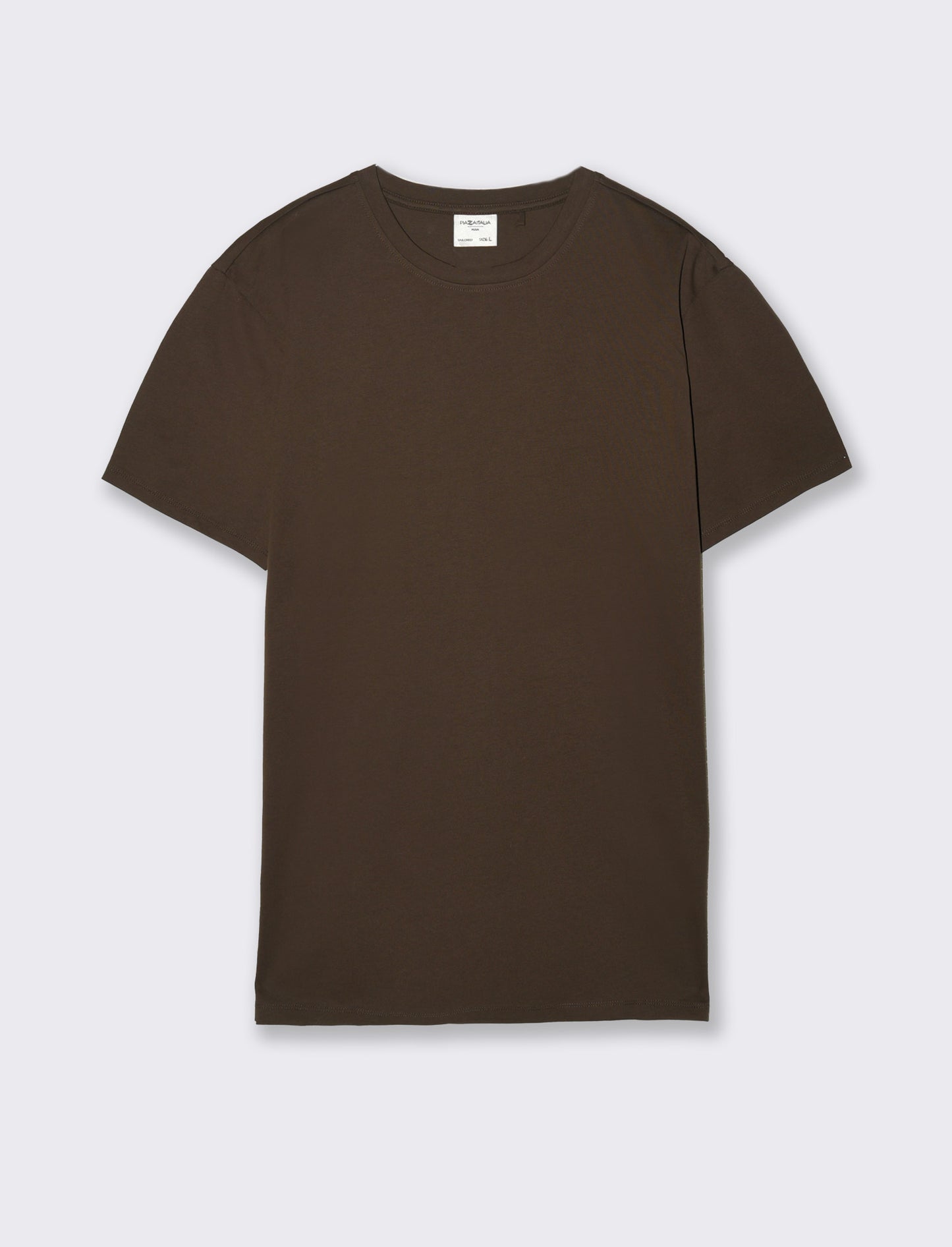 T-shirt in cotone premium mercerizzato da uomo - Moro