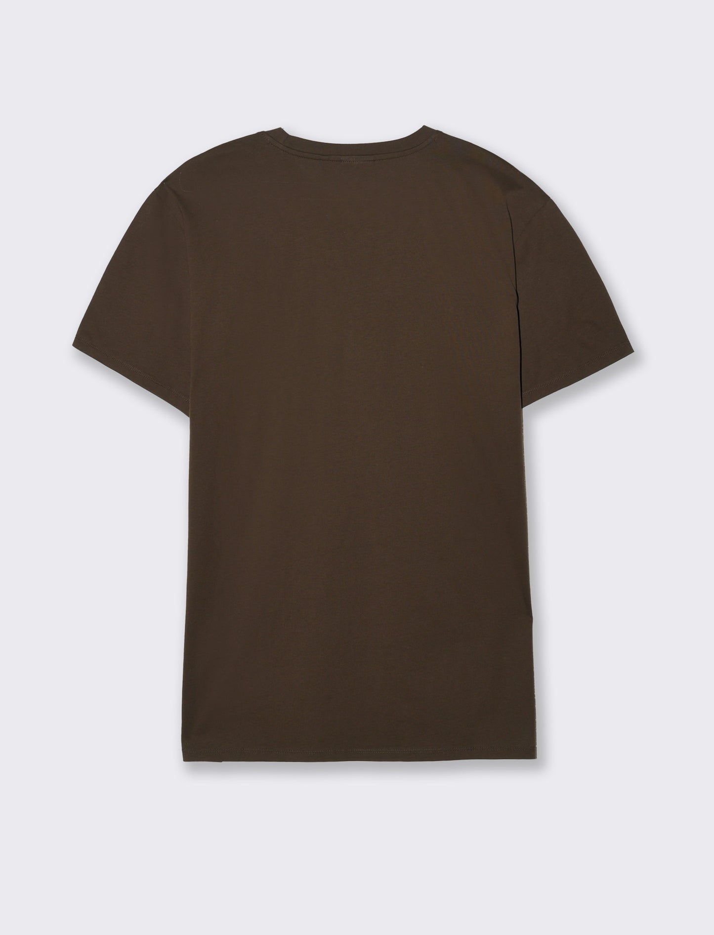 T-shirt in cotone premium mercerizzato da uomo - Moro