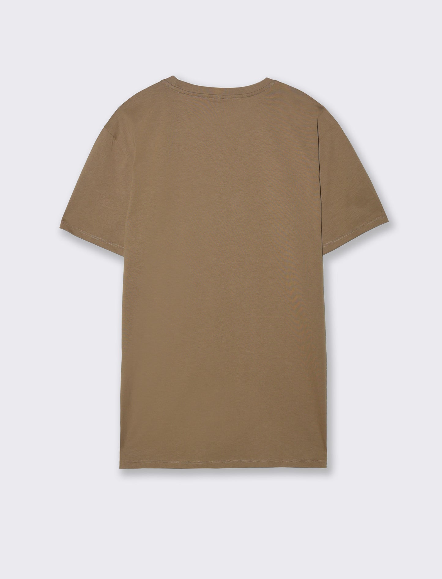 T-shirt in cotone premium mercerizzato da uomo - Grigio tortora
