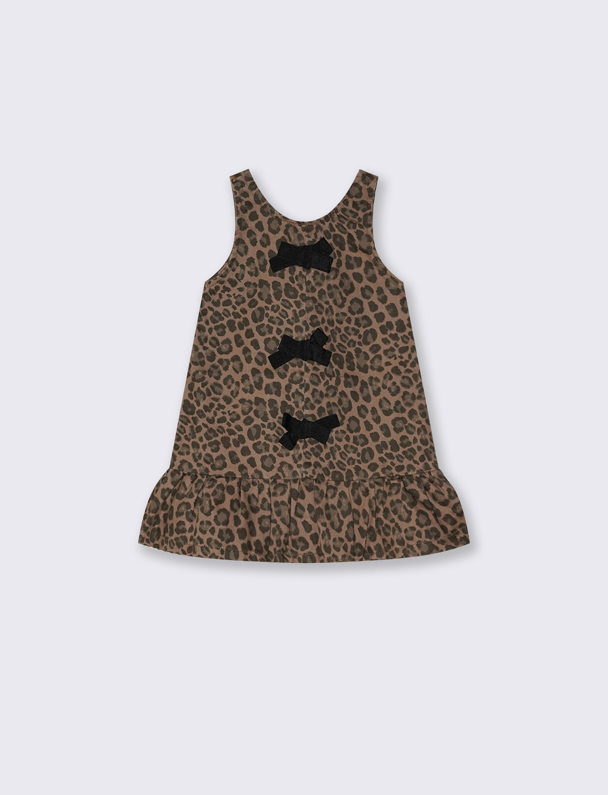 Sleeveless animal print dress - Multicolor