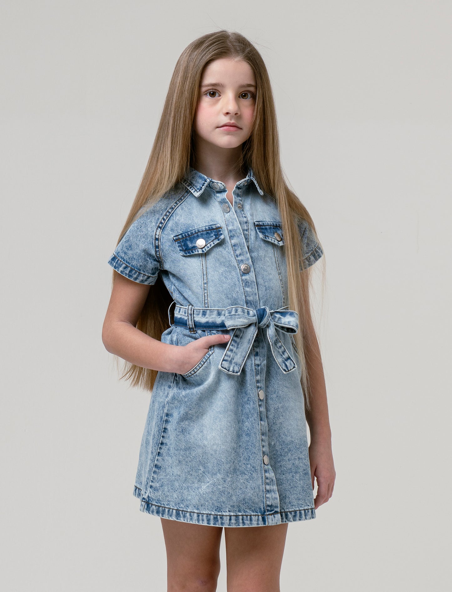 Abito in denim da bambina - Denim