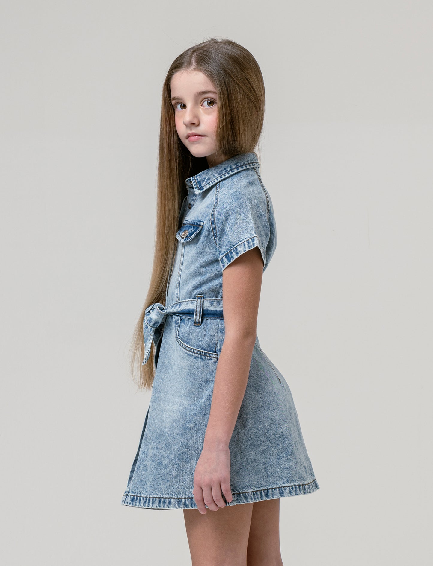 Abito in denim da bambina - Denim