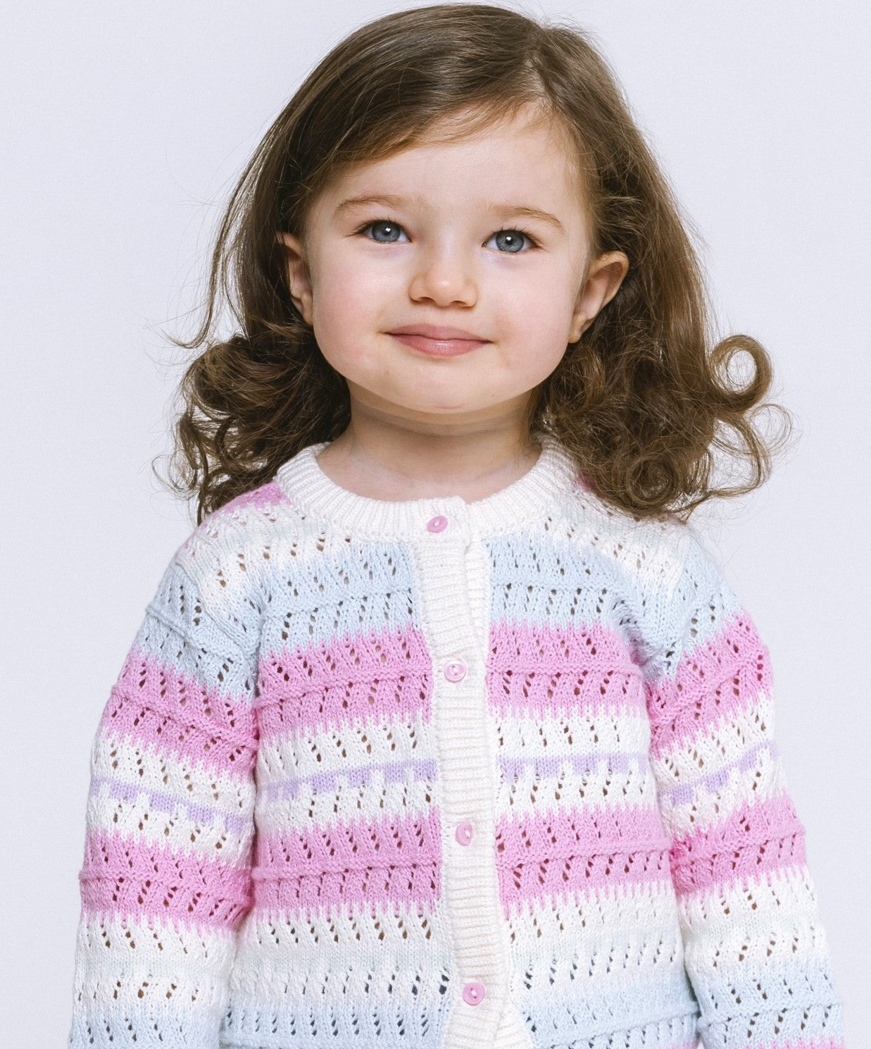 Cardigan arcobaleno da neonata - Multicolore