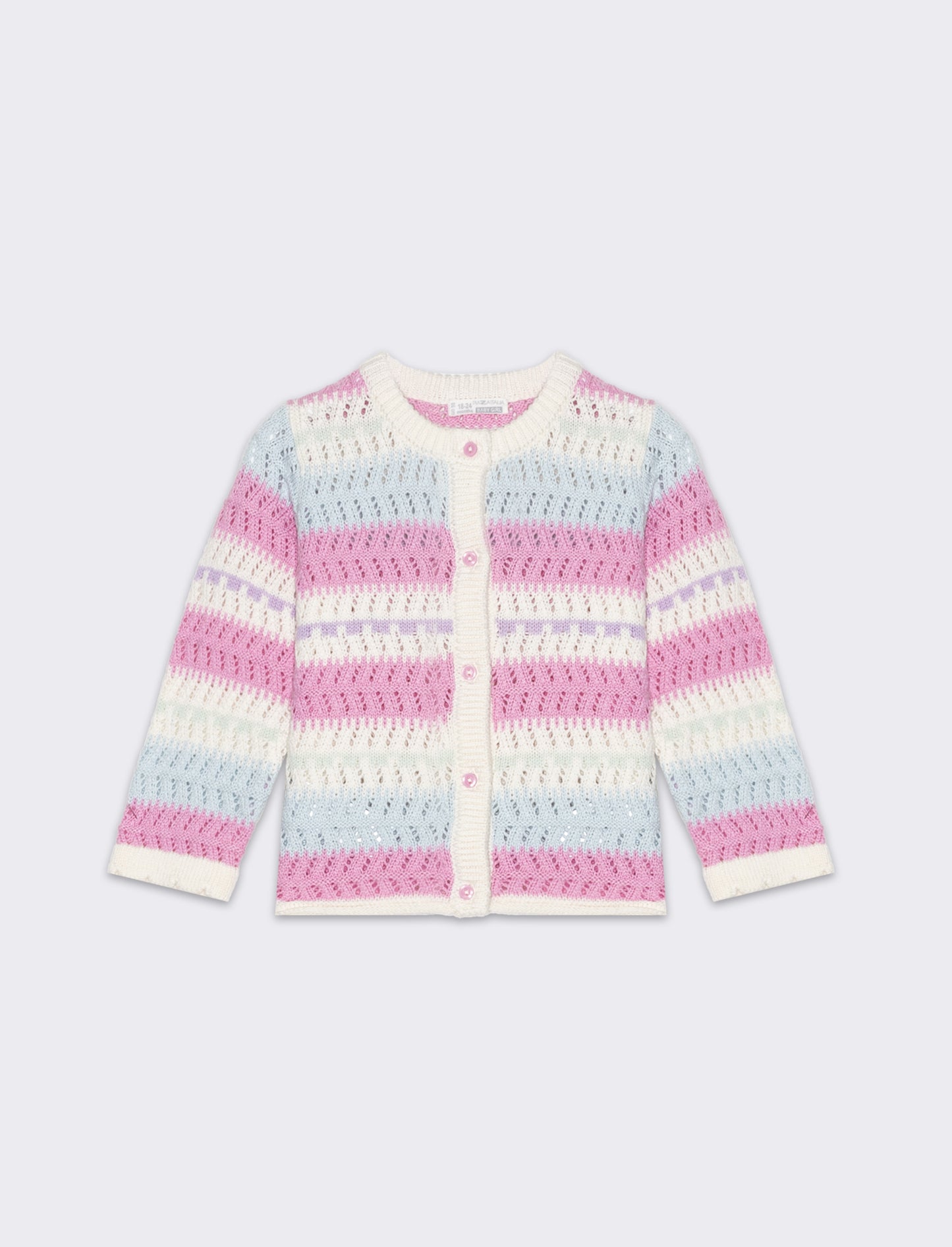 Cardigan arcobaleno da neonata - Multicolore