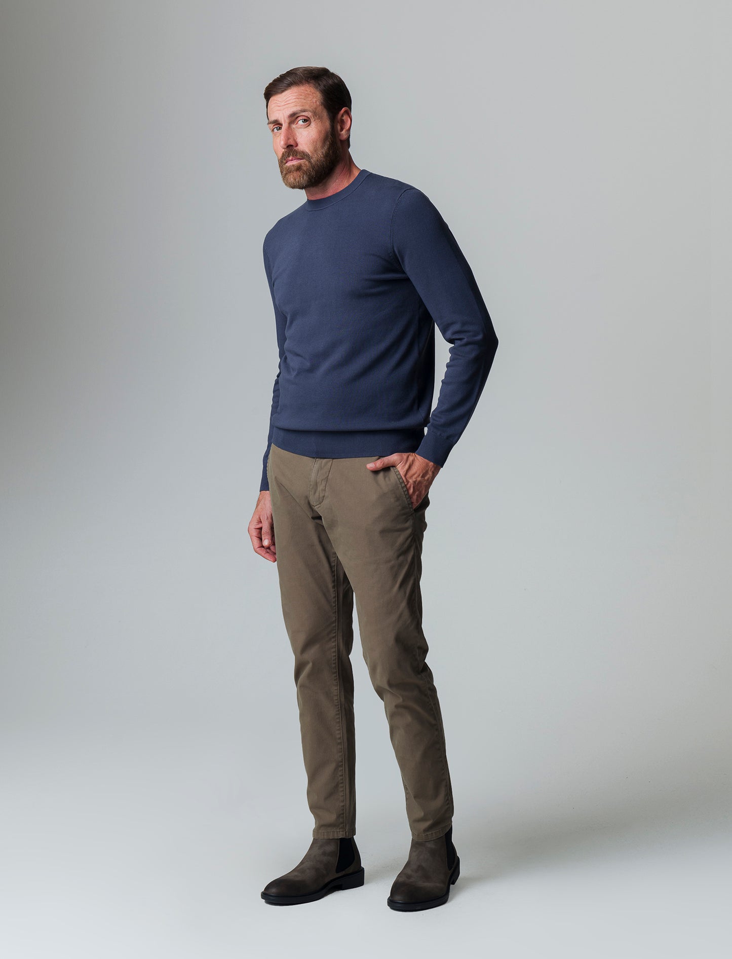 Maglia basic in filato premium da uomo - Avion