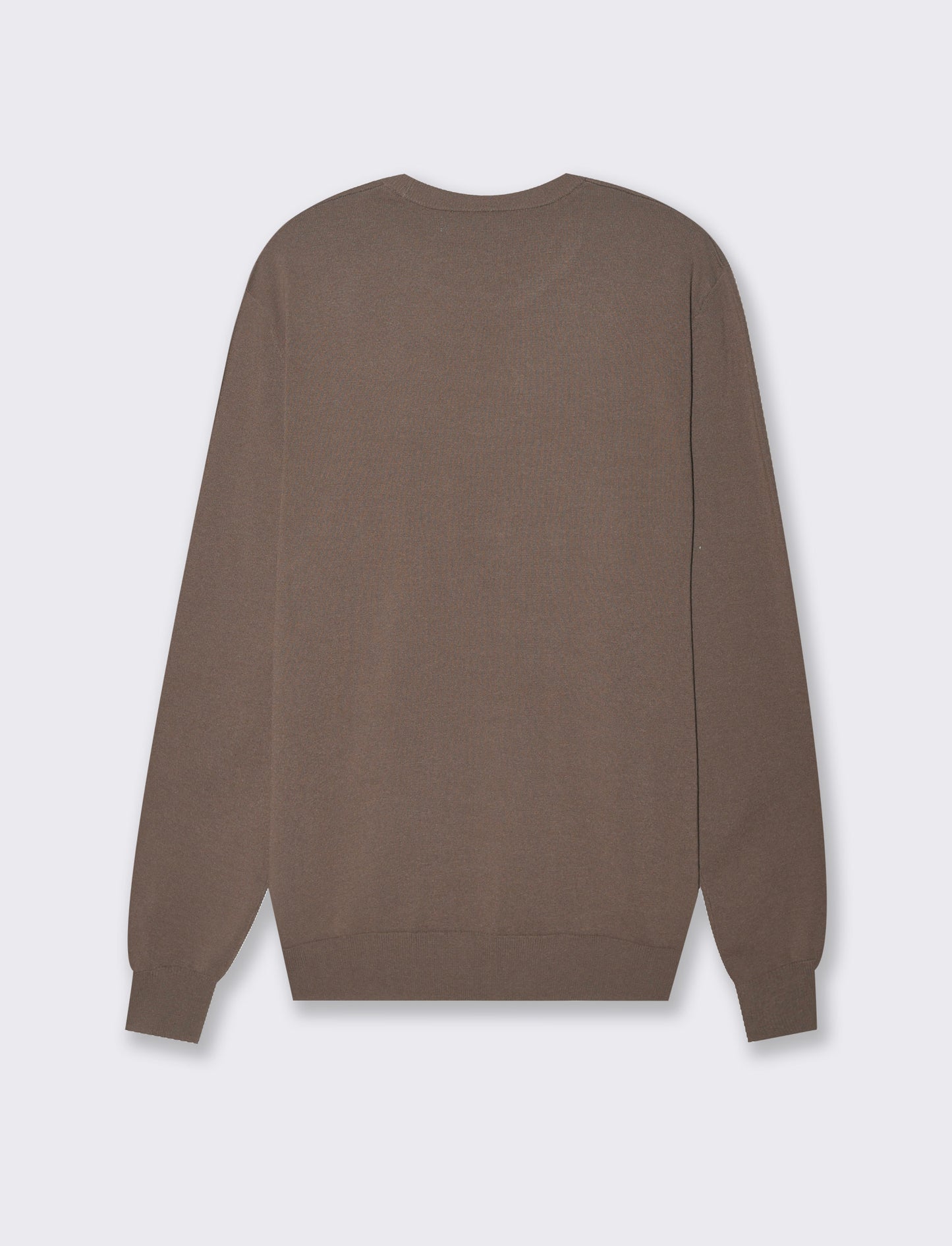 Maglia basic in filato premium da uomo - Grigio fango