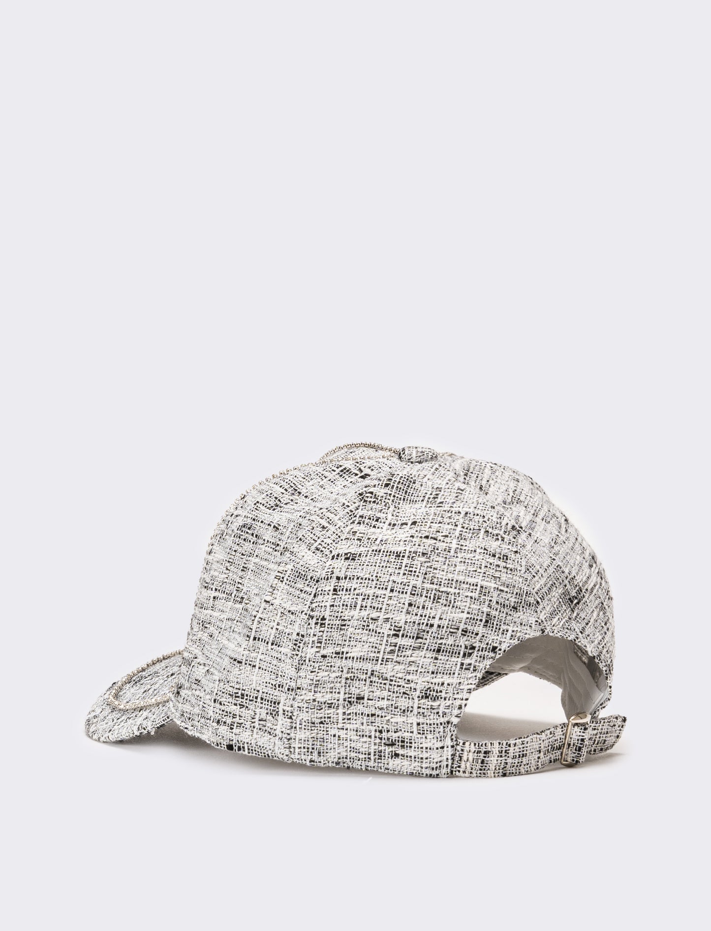 Cappello donna baseball boucle con strass - Nero