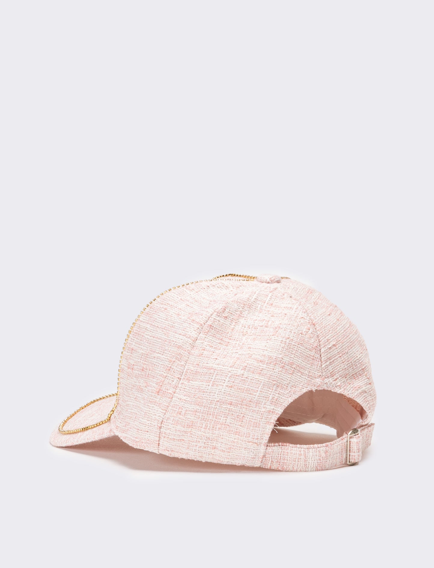 Cappello donna baseball boucle con strass - Rosa