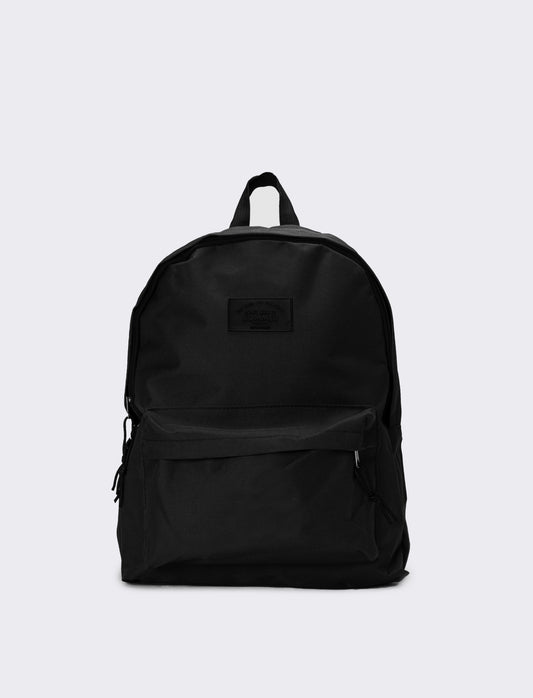 Zaino uomo basic doppia chiusura e tasca - Nero